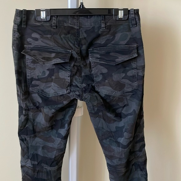 Nili Lotan Charcoal Camo Ankle Cropped French Military Pants Womens, size US 0 - Picture 7 of 14